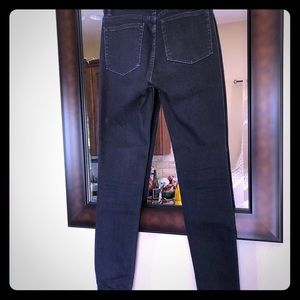 High waisted skinny black jeans